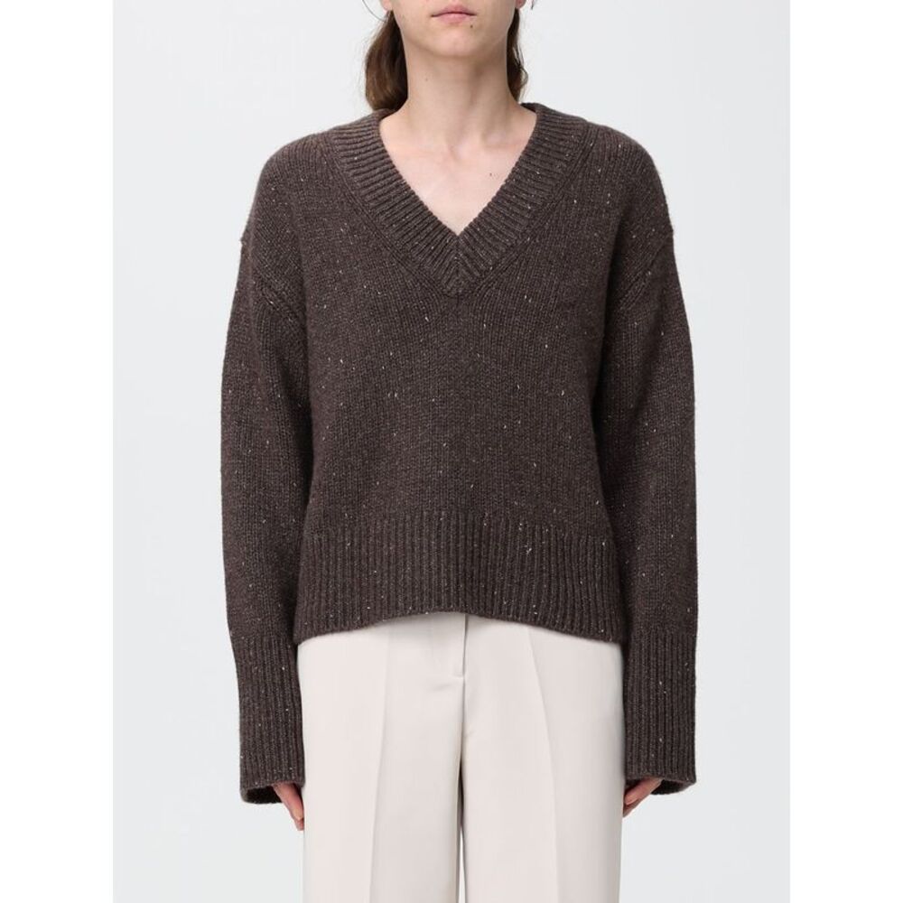 Lisa Yang Women Lisa Yang V-Neck 100% Cashmere Jumper With Sequin Embellishment